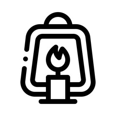 lantern line icon
