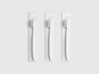 Toothbrush Packaging Isolated On White Background