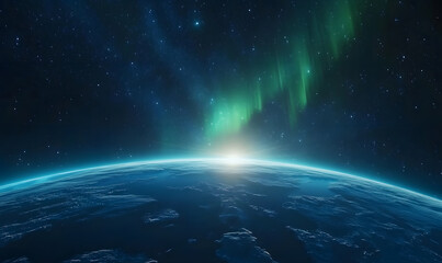 Obraz premium graphics of space, planets, and astronauts on a white background.