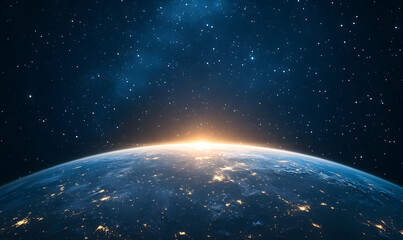 Obraz premium graphics of space, planets, and astronauts on a white background.