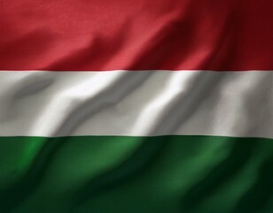 Obraz premium 3d illustration of fluttering flag of Hungary texture