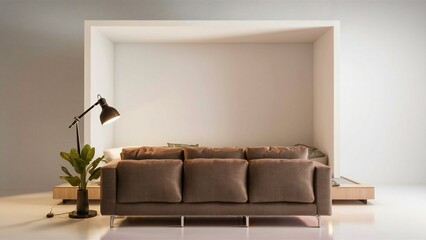 modern living room with sofa