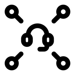 crm, customer, relationshop, management, information system outline icon © OrviPixel