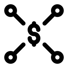 financial, finance, funds, information, system outline icon