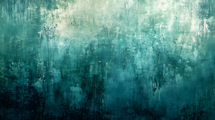 Obraz premium Abstract Teal Green Grunge Texture Background