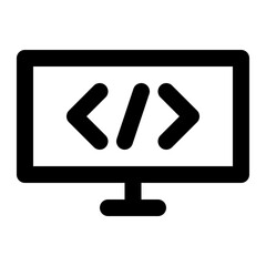 software, computer, information, system, technology outline icon © OrviPixel