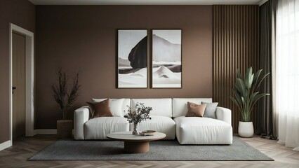 Fototapeta premium modern living room with sofa