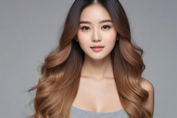 Fototapeta premium Beautiful Fashion Model with Flawless Skin and Sensual Lips