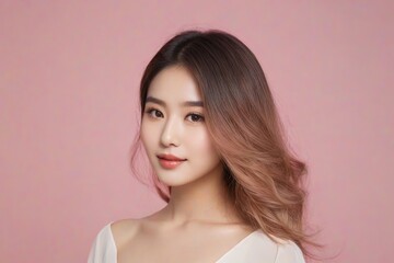 Fototapeta premium Beautiful Fashion Model with Flawless Skin and Sensual Lips