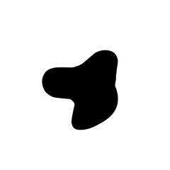 Fototapeta premium black abstract blob shape