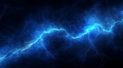 Fototapeta premium Abstract Blue Light Trails on Dark Background