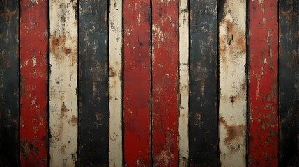 Red White Black Distressed Wooden Background Texture