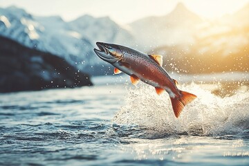 Fototapeta premium salmon