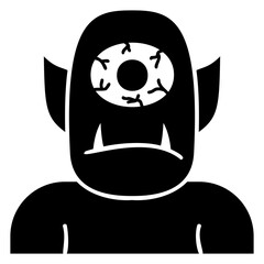 cyclops glyph icon