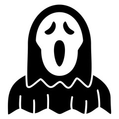 scream glyph icon
