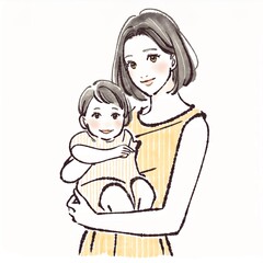 女性・女の子のイラスト素材　