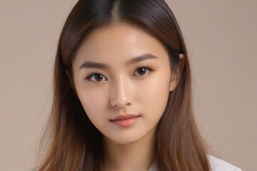 Fototapeta premium Beautiful Fashion Model with Flawless Skin and Sensual Lips