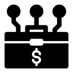 business intelligence, bi, analytic, business, information system solid or glyph icon © OrviPixel