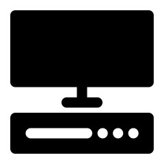 hardware, computer, information system, system, technology solid or glyph icon © OrviPixel