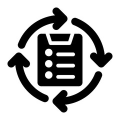 project management, information, systems, pmis, technology solid or glyph icon © OrviPixel