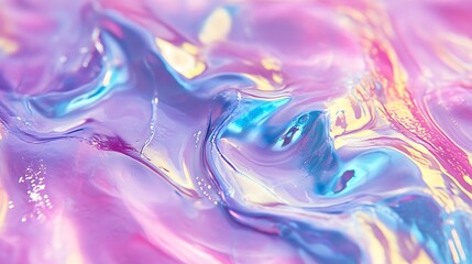 Abstract iridescent liquid texture background