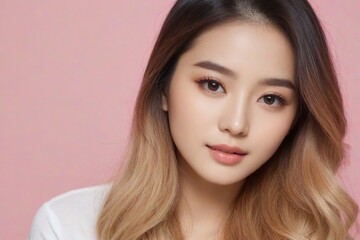 Fototapeta premium Beautiful Fashion Model with Flawless Skin and Sensual Lips