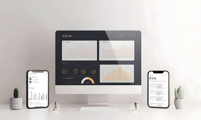 Fototapeta premium investment and business graphic advertising backgrounds