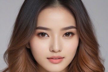 Fototapeta premium Beautiful Fashion Model with Flawless Skin and Sensual Lips