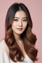 Fototapeta premium Beautiful Fashion Model with Flawless Skin and Sensual Lips
