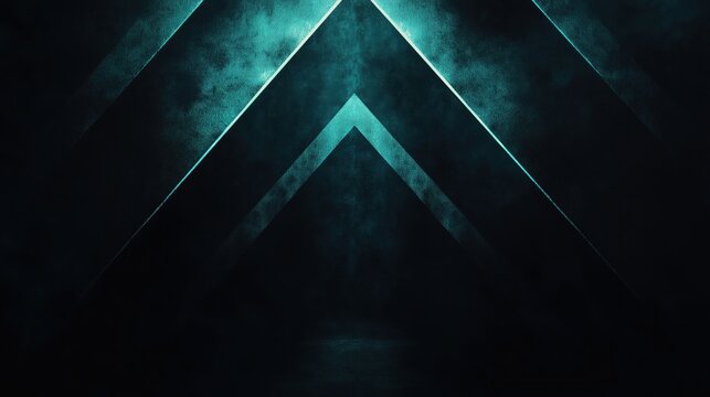 A black and blue image of a triangle with a white line in the middle. The image has a futuristic and modern feel to it