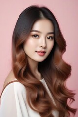 Fototapeta premium Beautiful Fashion Model with Flawless Skin and Sensual Lips