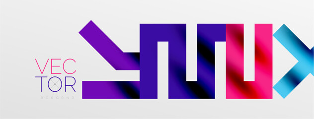 Colorful squares, lines minimal abstract background. Vector Illustration For Wallpaper, Banner, Background, Card, Book Illustration, landing page