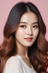 Fototapeta premium Beautiful Fashion Model with Flawless Skin and Sensual Lips