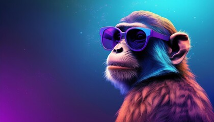 Cool monkey illustration