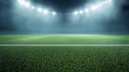 Obraz premium Soccer Stadium Night Game