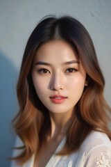 Fototapeta premium Beautiful Fashion Model with Flawless Skin and Sensual Lips