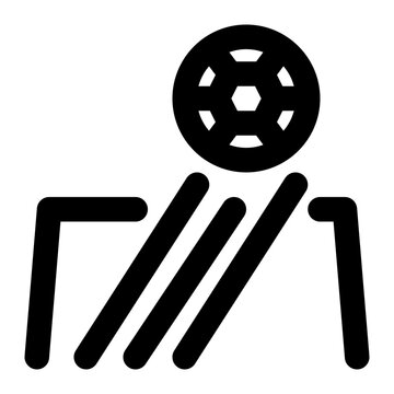 recommend clip art: goal kick, ball, football, soccer, sport outline icon