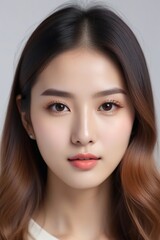 Fototapeta premium Beautiful Fashion Model with Flawless Skin and Sensual Lips