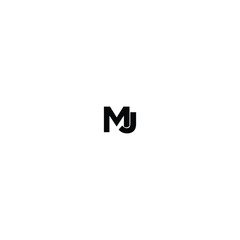 m j Letter Vector Logo Design