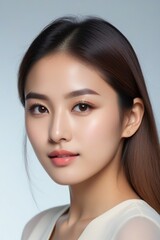 Fototapeta premium Beautiful Fashion Model with Flawless Skin and Sensual Lips