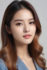 Fototapeta premium Beautiful Fashion Model with Flawless Skin and Sensual Lips