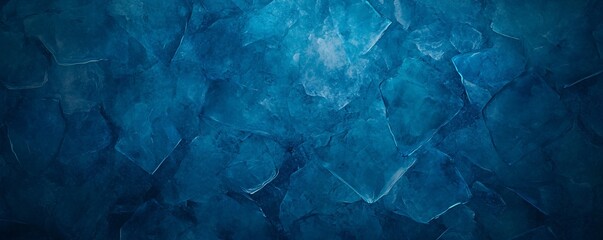 Obraz premium A close-up view of turquoise ice shards, showcasing intricate textures and varying shades of blue.