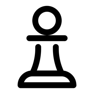 recommend clip art: pawn, game, chess, strategy outline icon