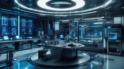Futuristic Laboratory Interior