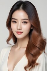Fototapeta premium Beautiful Fashion Model with Flawless Skin and Sensual Lips