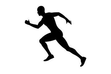
Running men silhouette, Runner silhouette