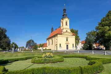 Holy Trinity church, Dobris town, Central Bohemian region, Czech republic