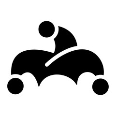 clown hat Solid icon