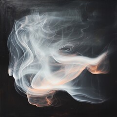 Obraz premium Smoke wisps, ethereal forms