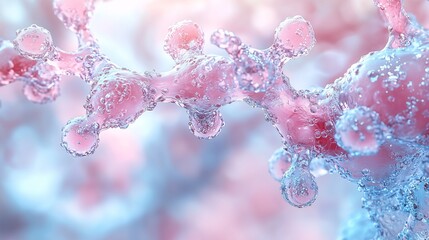 Nanotech Skin Healing in Soft Pastel Close-Up